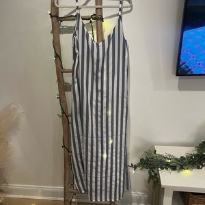 Lulus Blue & white striped “coastal grandma” maxi dress